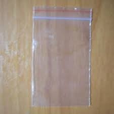 Saco Plástico com Fecho Zip Liso Transparente